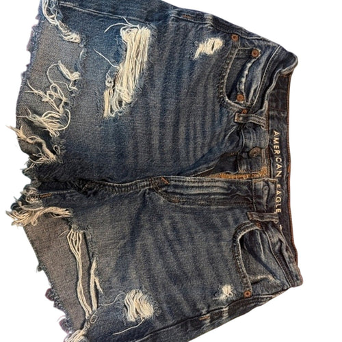American Eagle Ripped Denim Shorts - One of One - Size M - Strutandstyle - Strut & Style